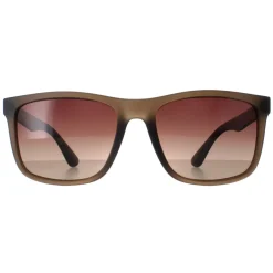 Smarty Rectangle^Sunglasses X2027 B Matte Olive Black Brown