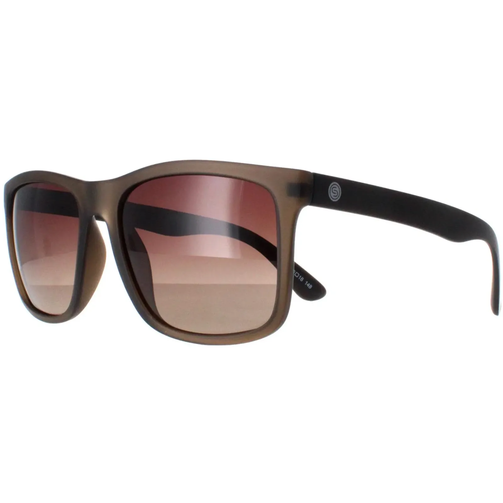 Smarty Rectangle^Sunglasses X2027 B Matte Olive Black Brown
