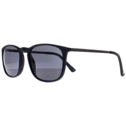 Smarty Rectangle^Sunglasses X2124 B Matte Navy Gun Dark Blue Grey