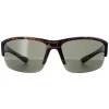 Smarty Wrap|Wrap^Sunglasses X2036 C Demi Brown Tortoise Green