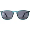 Smarty Rectangle|Rectangle^Sunglasses X2124 C Matte Transparent Petrol Gun Green