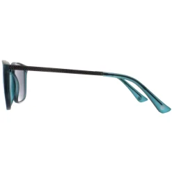 Smarty Rectangle|Rectangle^Sunglasses X2124 C Matte Transparent Petrol Gun Green