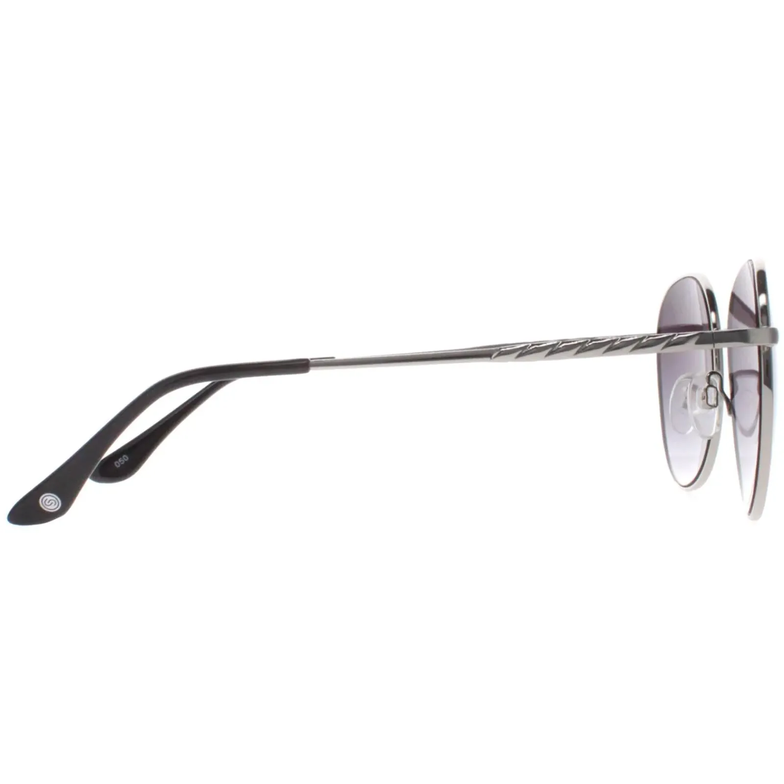Smarty Round^Sunglasses X1116 C Silver Grey