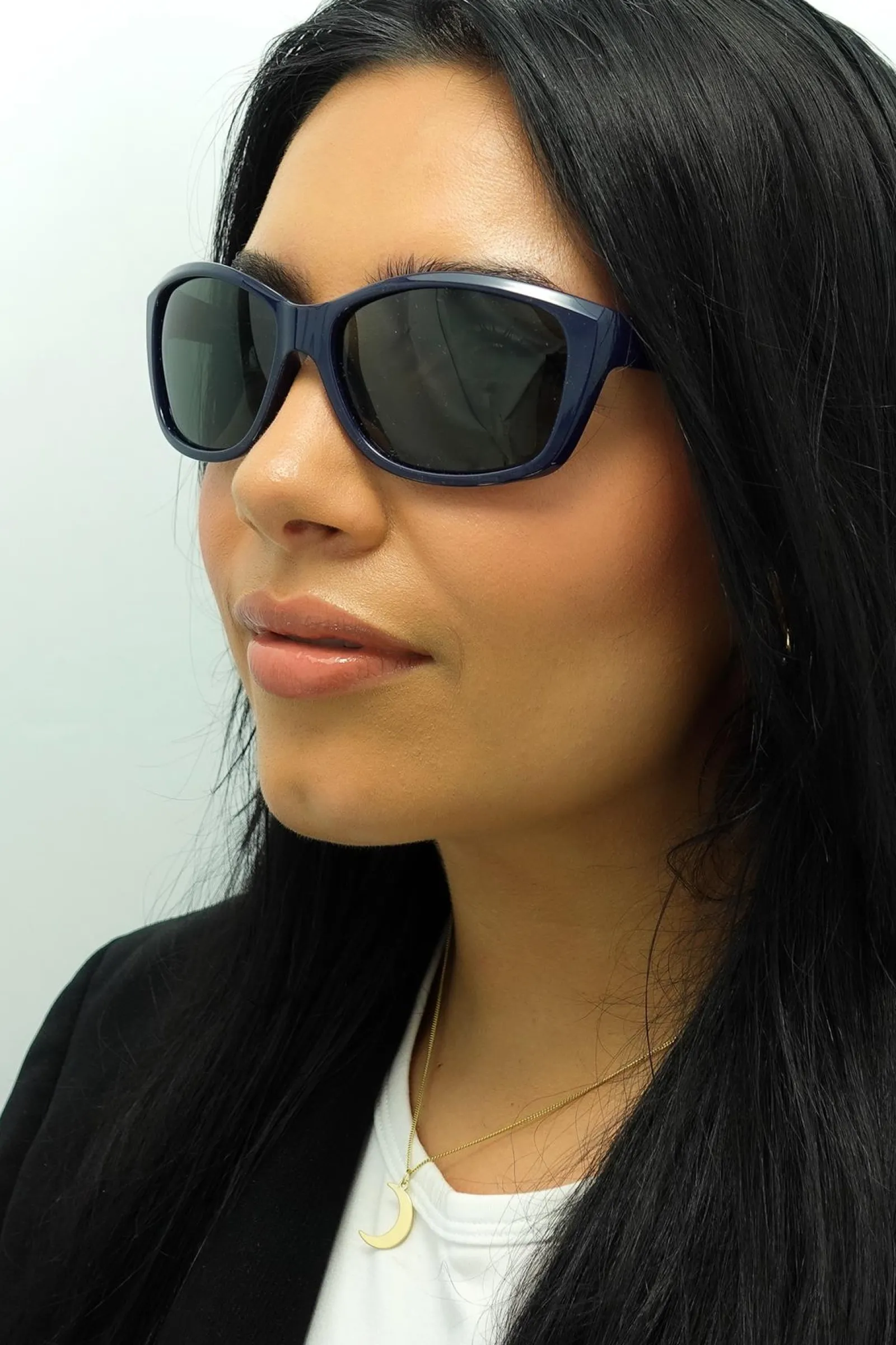 Smarty Polarised|Rectangle^Sunglasses X2033 F Navy Dark Green
