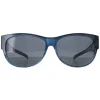 Smarty Polarised|Rectangle^Sunglasses Y2058 C Fibre Blue EF Green Green