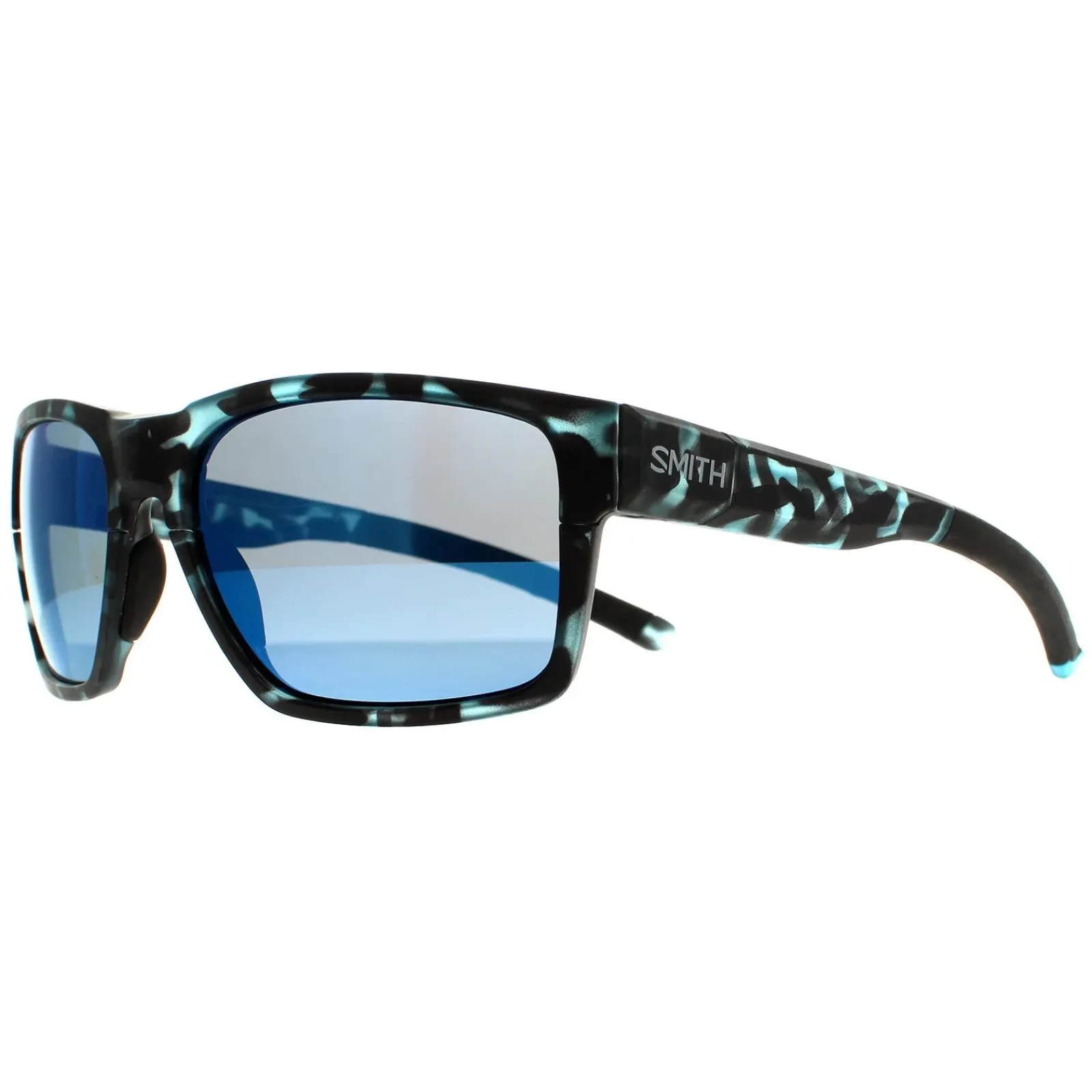 Smith Polarised|Rectangle^Sunglasses Caravan Mag G8X QG Matte Black Grey Blue Havana Blue