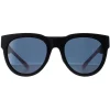 Smith Round^Sunglasses Crusader N6T 1C Matte Black Dark Grey
