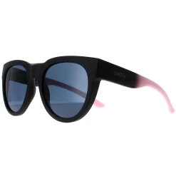 Smith Round^Sunglasses Crusader N6T 1C Matte Black Dark Grey