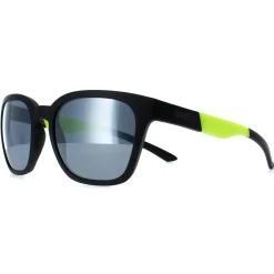 Smith Square^Sunglasses Founder Slim PGC XB Matte Black Yellow Chromapop Silv