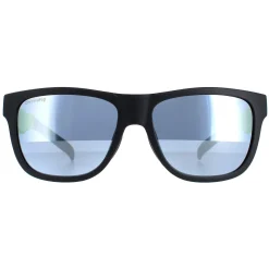 Smith Square^Sunglasses Lowdown Slim/N PGC XB Matte Black Yellow Chromapop Si