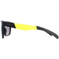 Smith Square^Sunglasses Lowdown Slim/N PGC XB Matte Black Yellow Chromapop Si