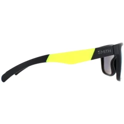 Smith Square^Sunglasses Lowdown Slim/N PGC XB Matte Black Yellow Chromapop Si