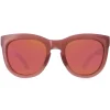 Smith Cat-Eye^Sunglasses Sidney F45 E7 Beige Pink Chromapop Rose Gold Mirror