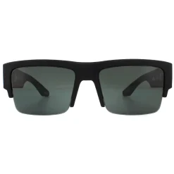 Spy Polarised^Sunglasses Cyrus 50/50 6700000000058 Soft Matte Black HD Plus Grey