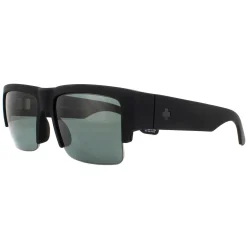 Spy Polarised^Sunglasses Cyrus 50/50 6700000000058 Soft Matte Black HD Plus Grey