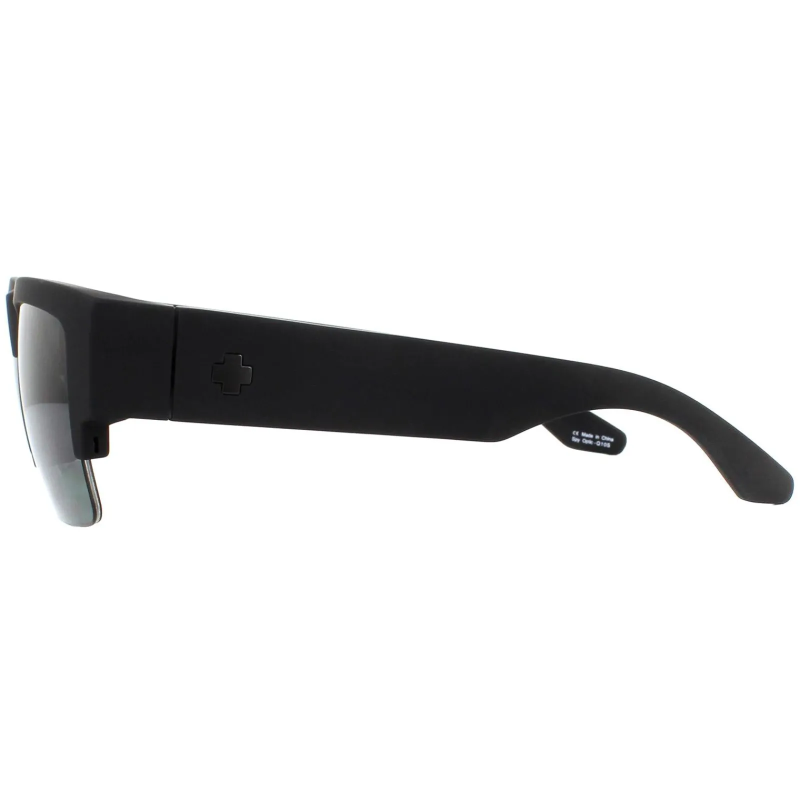 Spy Polarised^Sunglasses Cyrus 50/50 6700000000058 Soft Matte Black HD Plus Grey