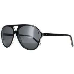 Sunoptic Aviator|Aviator^Sunglasses AP102 A Black Clear Smoke
