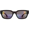 Superdry Rectangle^Sunglasses 5004 108 Black Purple Flash Mirror