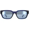 Superdry Rectangle^Sunglasses 5004 106 Matte Navy Silver Mirror