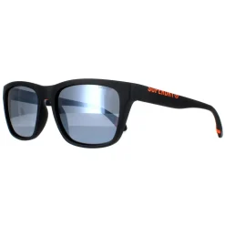 Superdry Polarised|Rectangle^Sunglasses 5009 104P Black Silver Mirror Polarized