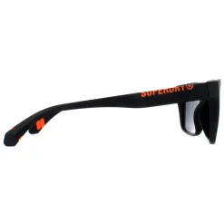Superdry Polarised|Rectangle^Sunglasses 5009 104P Black Silver Mirror Polarized