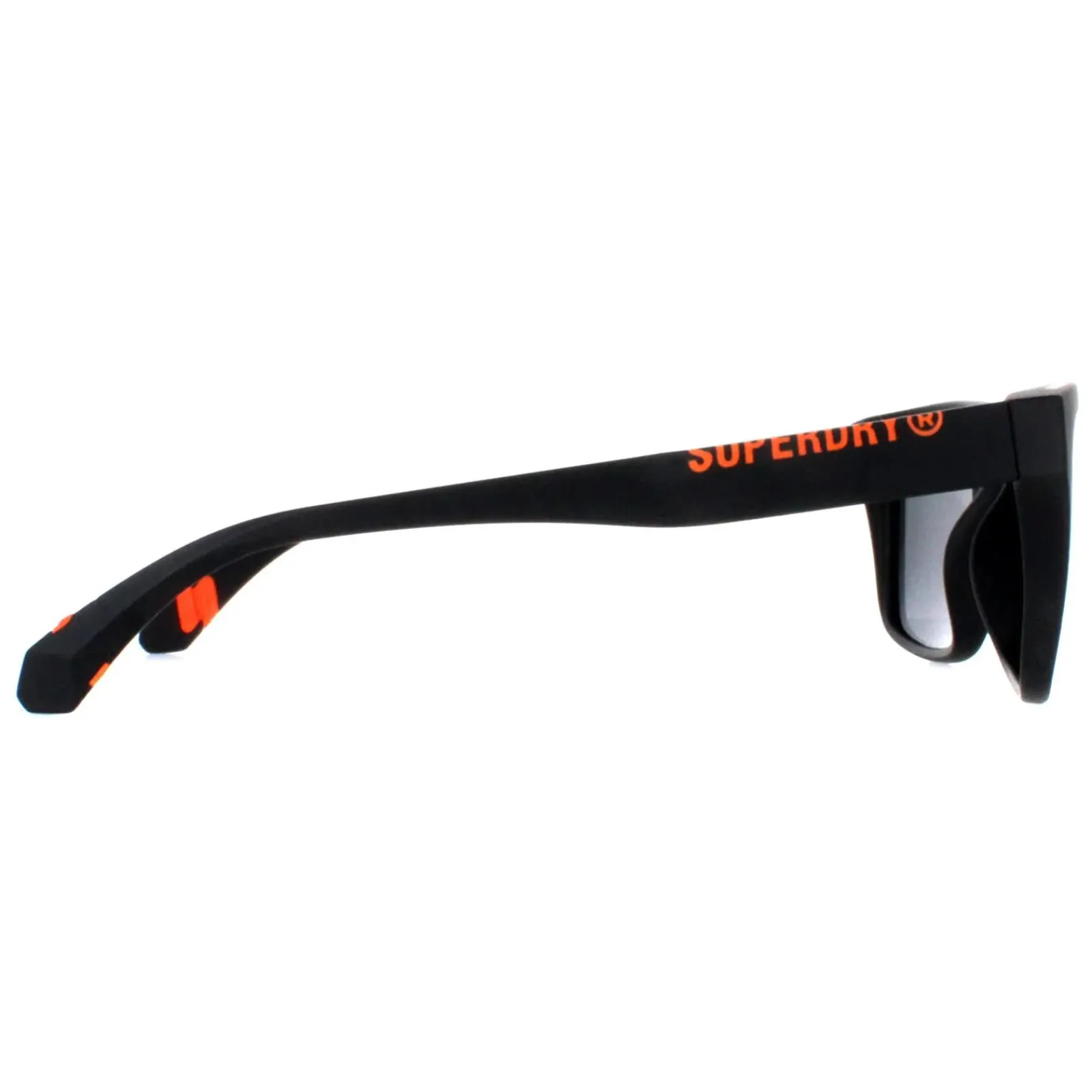 Superdry Polarised|Rectangle^Sunglasses 5009 104P Black Silver Mirror Polarized