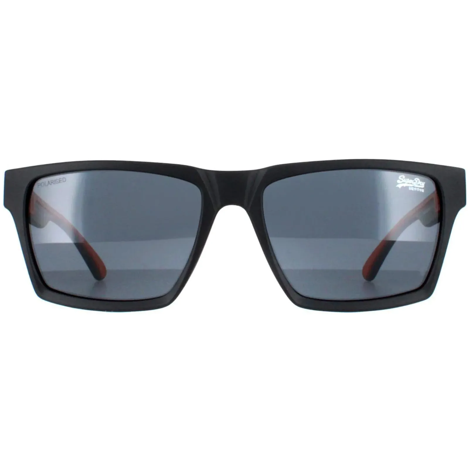 Superdry Polarised^Sunglasses Disruptive 104P Matte Black Orange Grey Polarized
