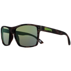 Superdry Square^Sunglasses Kobe SDS 122 Matte Rubberised Tortoise Grey Yellow