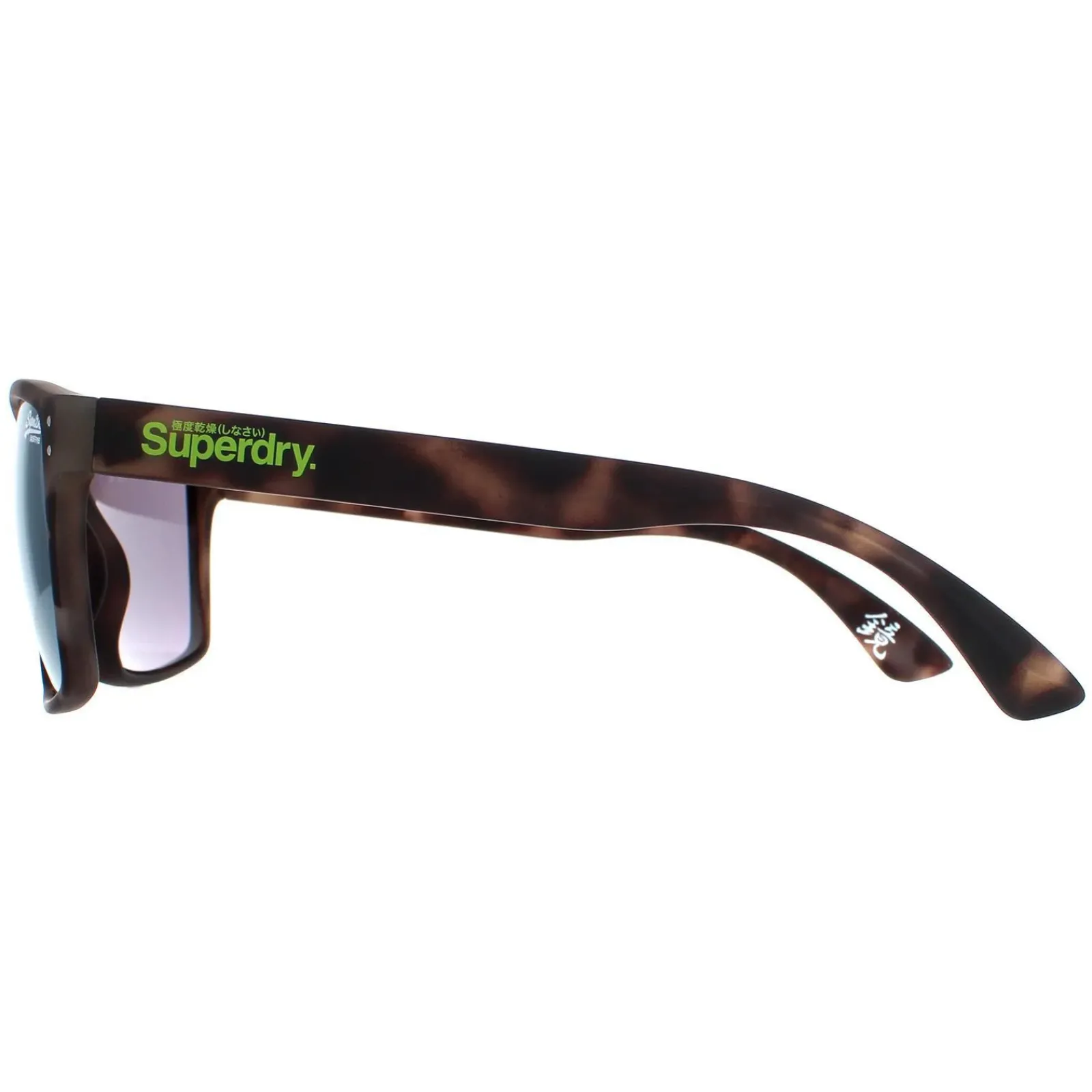 Superdry Square^Sunglasses Kobe SDS 122 Matte Rubberised Tortoise Grey Yellow