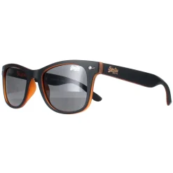 Superdry Square^Sunglasses Rookie 104 Matte Black Orange Grey