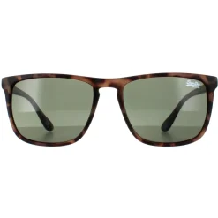 Superdry Rectangle^Sunglasses Shockwave 102 Satin Spotted Havana Green