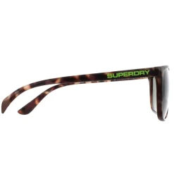 Superdry Rectangle^Sunglasses Shockwave 102 Satin Spotted Havana Green