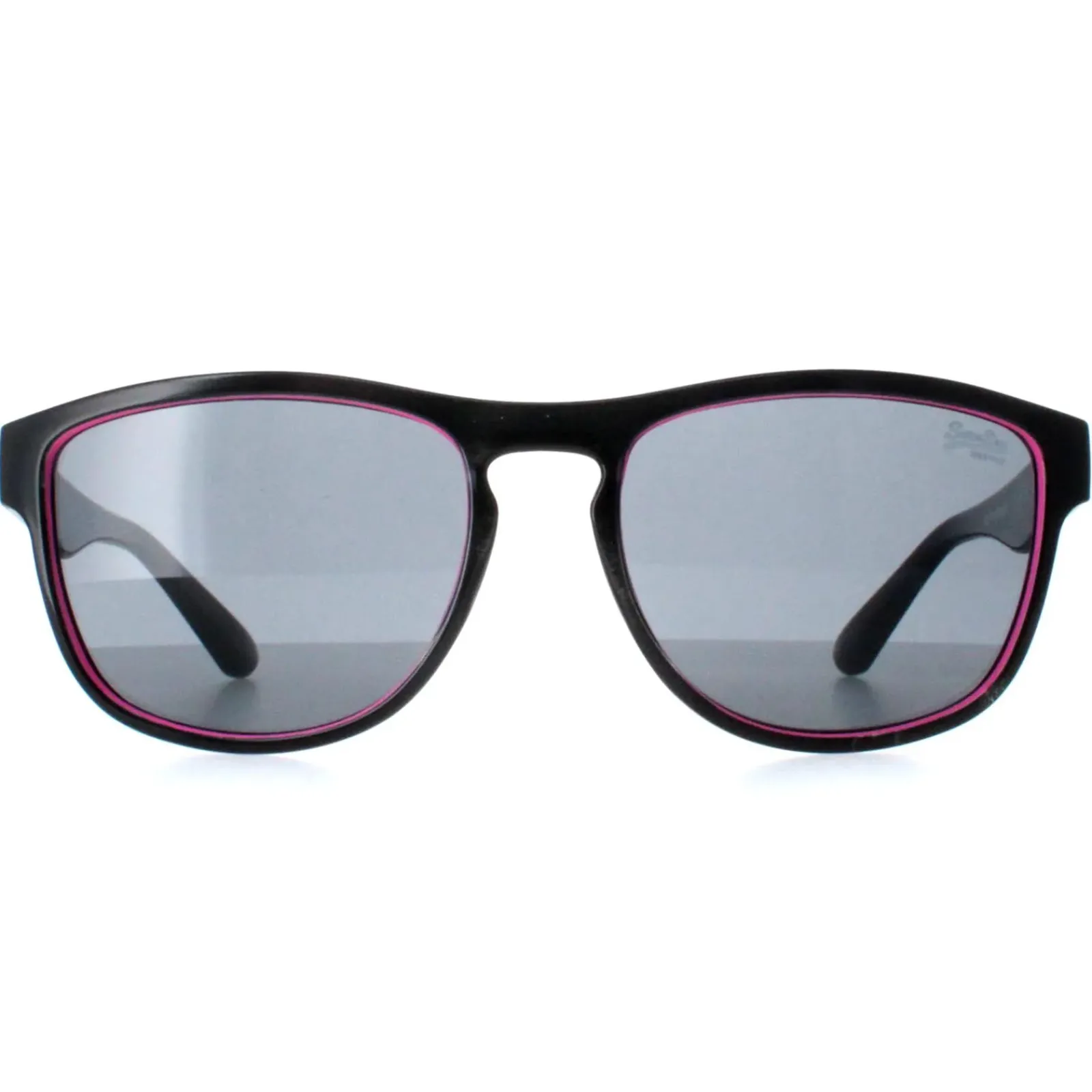 Superdry Square^Sunglasses Thirdstreet 172 Glossy Black Pink Grey
