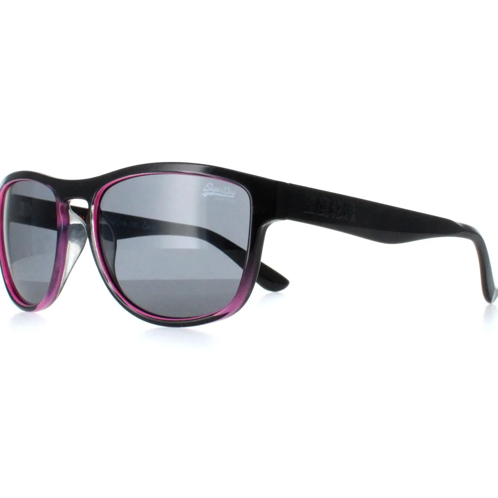 Superdry Square^Sunglasses Thirdstreet 172 Glossy Black Pink Grey