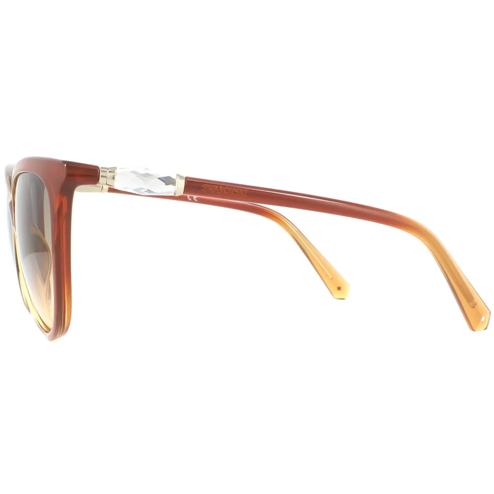 Swarovski Cat-Eye^Sunglasses SK0226 47F Light Brown Transparent Brown Gradient