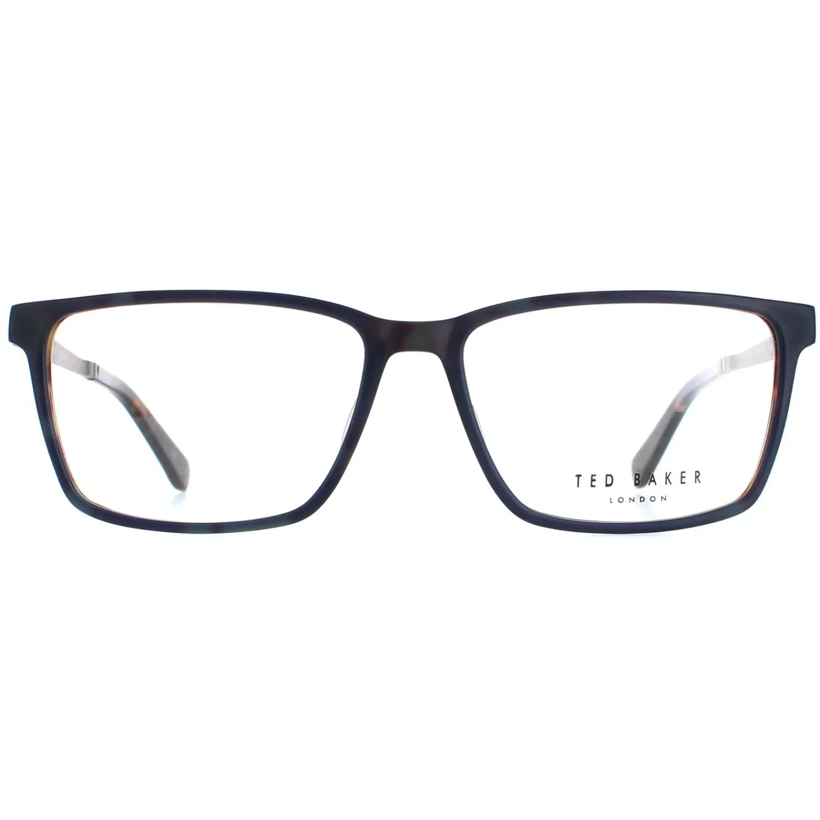 Ted Baker Rectangle^Glasses Frames TB8218 Silas 661 Navy Tortoise Men
