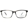 Ted Baker Rectangle^Glasses Frames Evan TB8189 908 Grey Horn Men