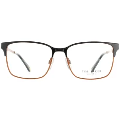 Ted Baker Ted Baker|Square^Glasses Frames TB4294 Powell 003 Black and Copper Men Women