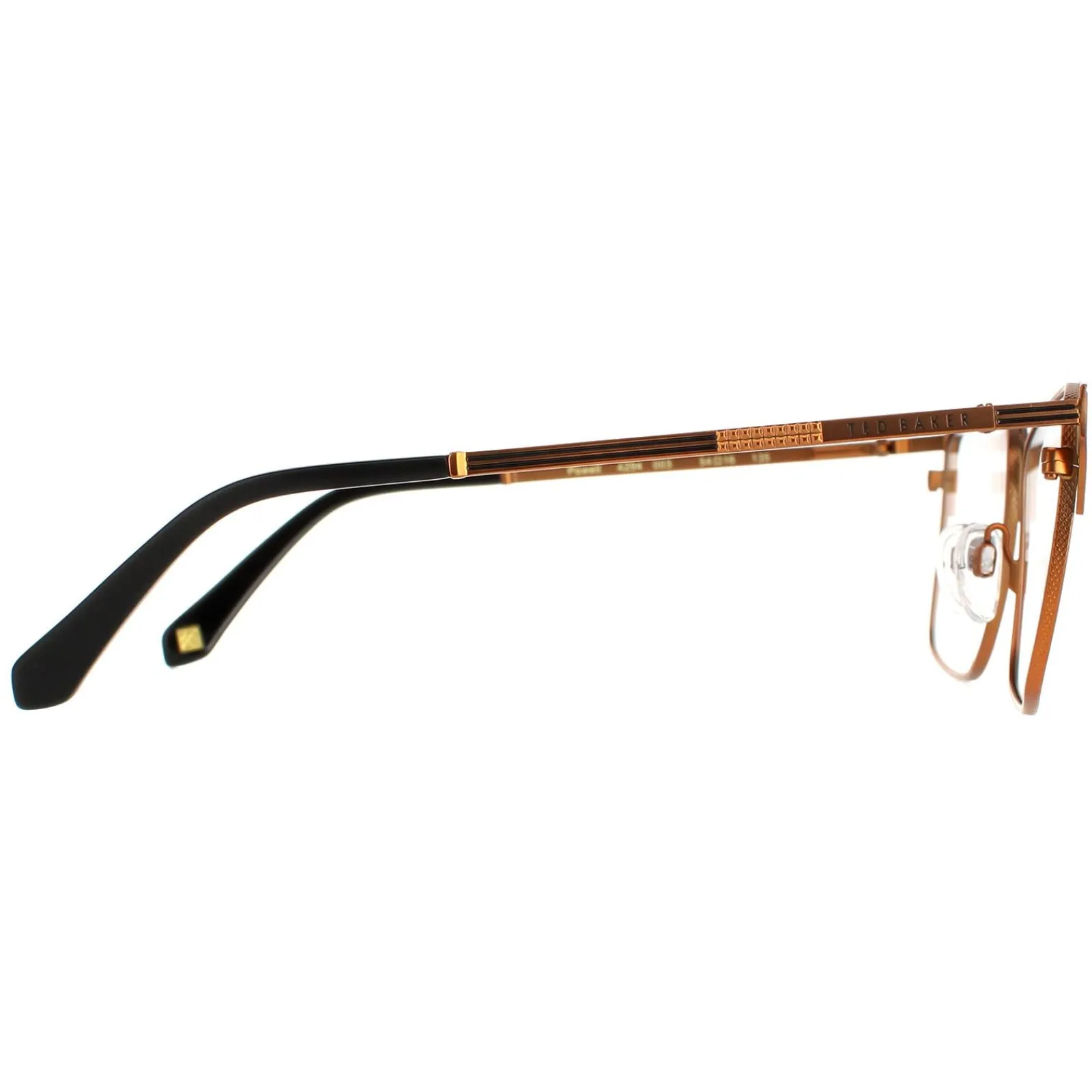 Ted Baker Ted Baker|Square^Glasses Frames TB4294 Powell 003 Black and Copper Men Women