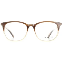 Ted Baker Round^Glasses Frames TB8219 Archer 102 Brown Horn Men
