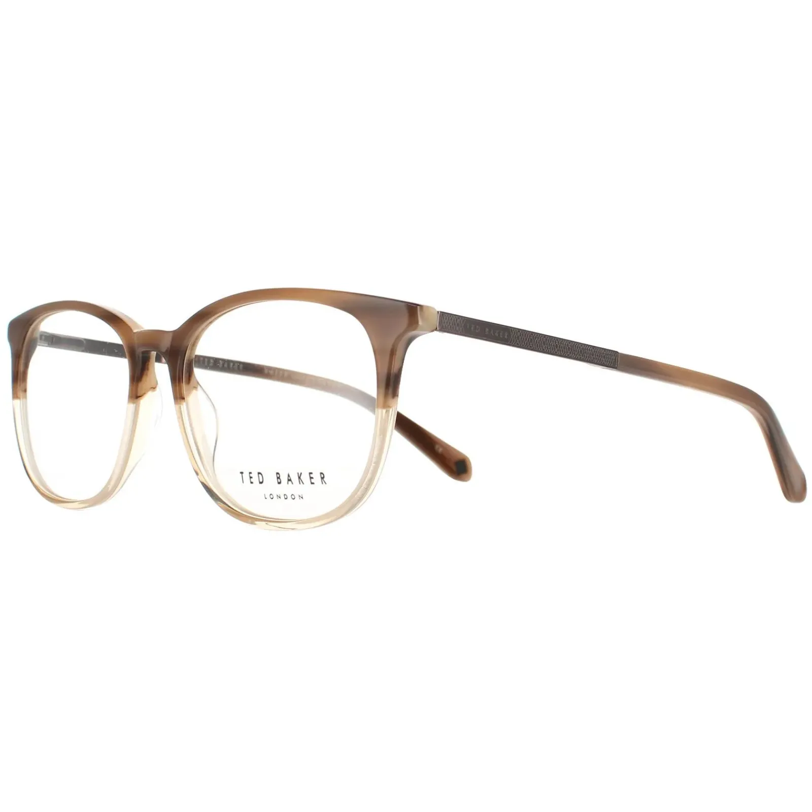 Ted Baker Round^Glasses Frames TB8219 Archer 102 Brown Horn Men