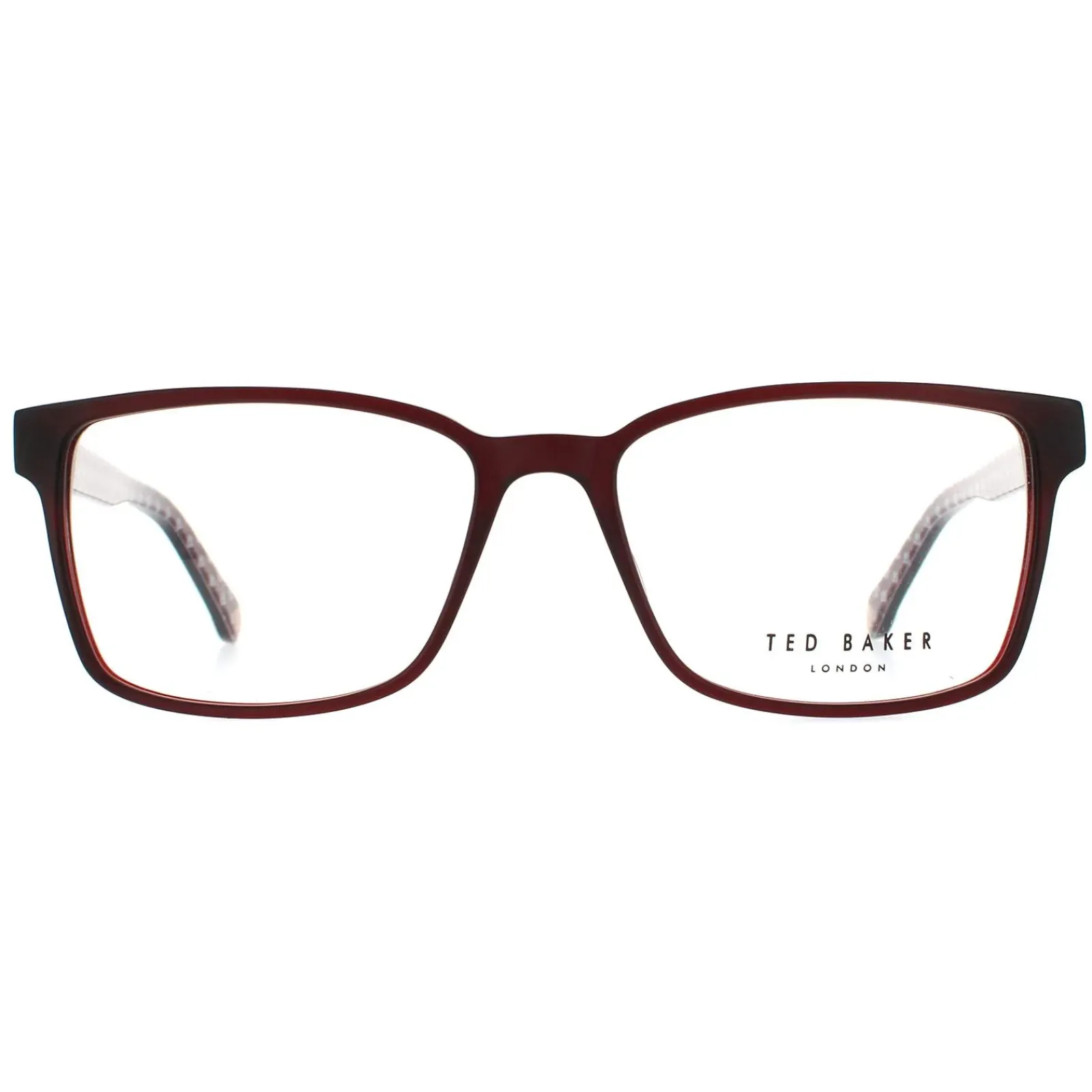 Ted Baker Rectangle^Glasses Frames TB8188 Abbott 229 Burgundy Men