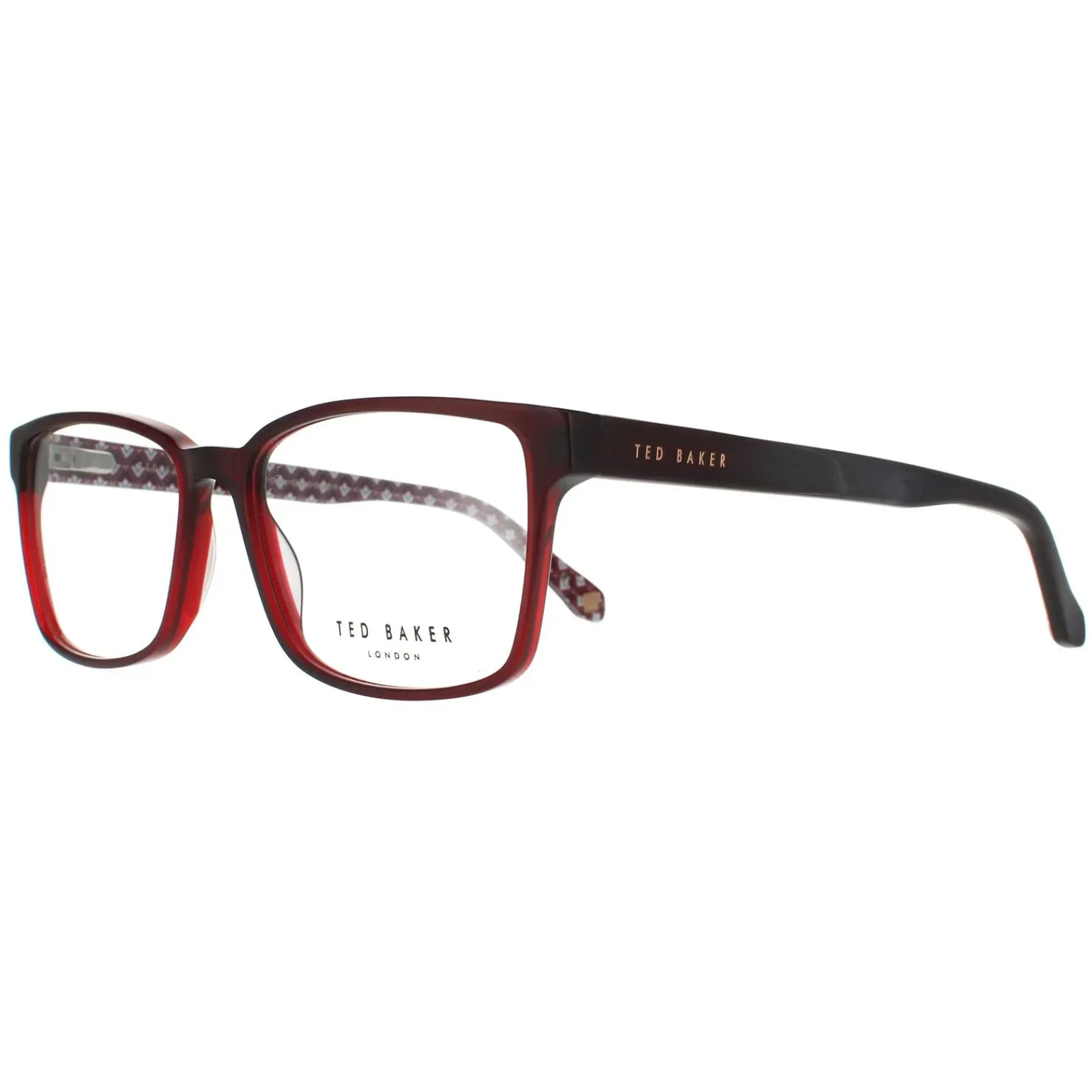 Ted Baker Rectangle^Glasses Frames TB8188 Abbott 229 Burgundy Men