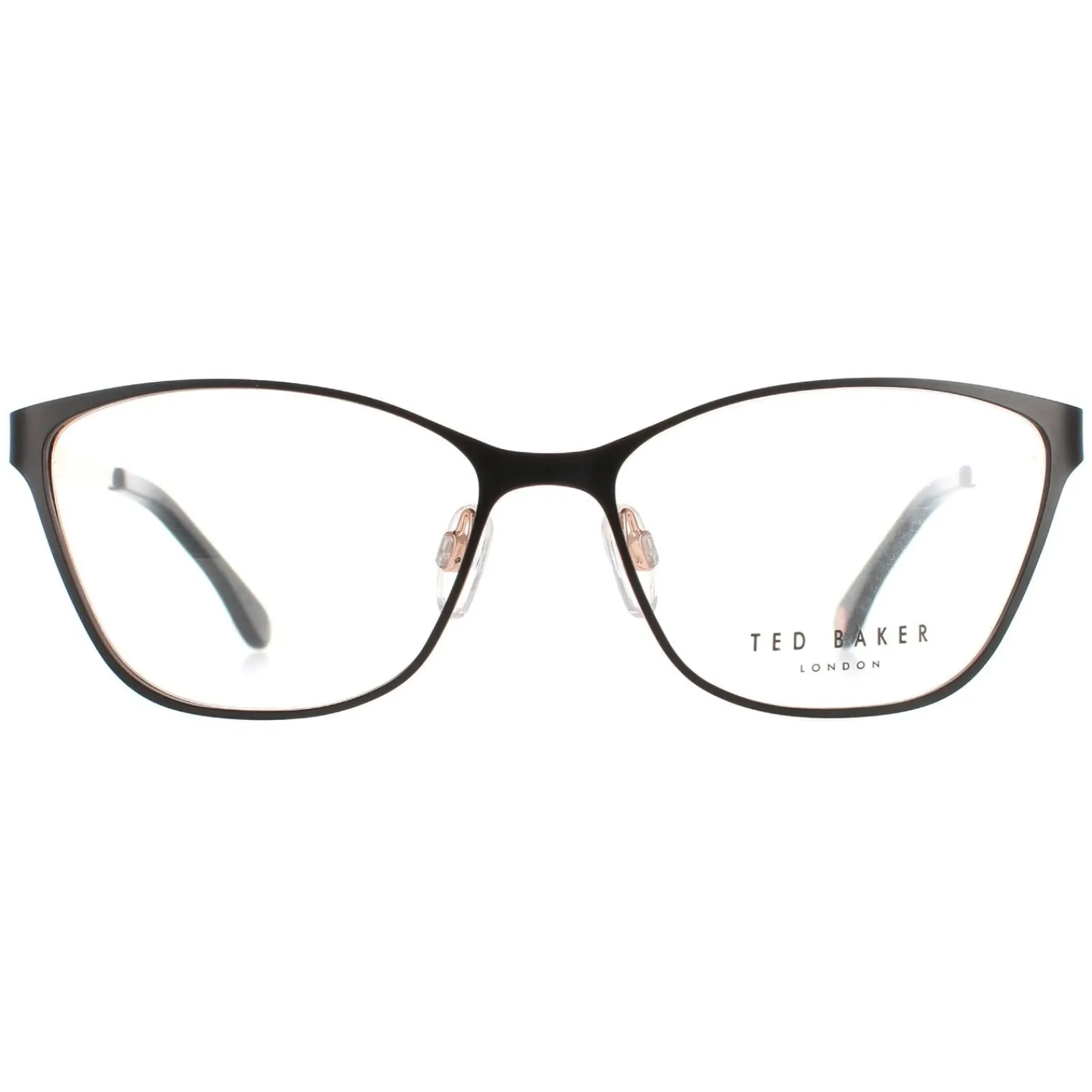 Ted Baker Ted Baker^Glasses Frames TB2227 Maddox 004 Black and Rose Gold Women