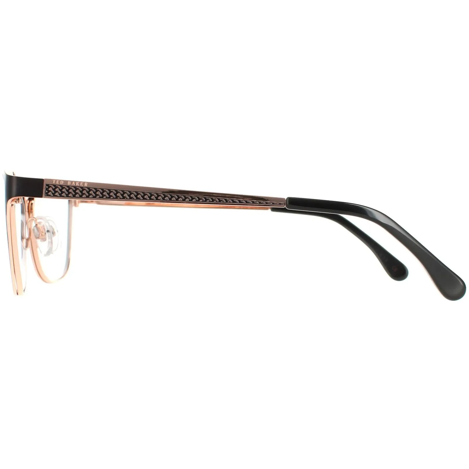 Ted Baker Ted Baker^Glasses Frames TB2227 Maddox 004 Black and Rose Gold Women