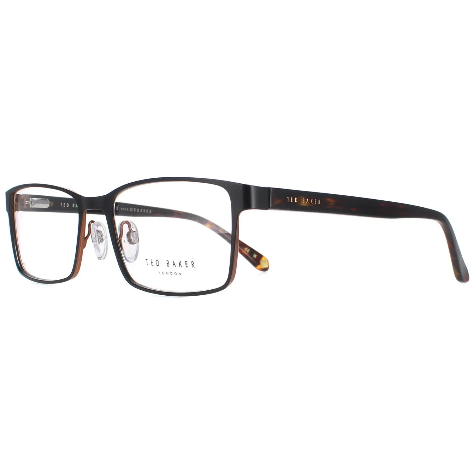 Ted Baker Rectangle^Glasses Frames TB4278 Hadley 001 Black Men
