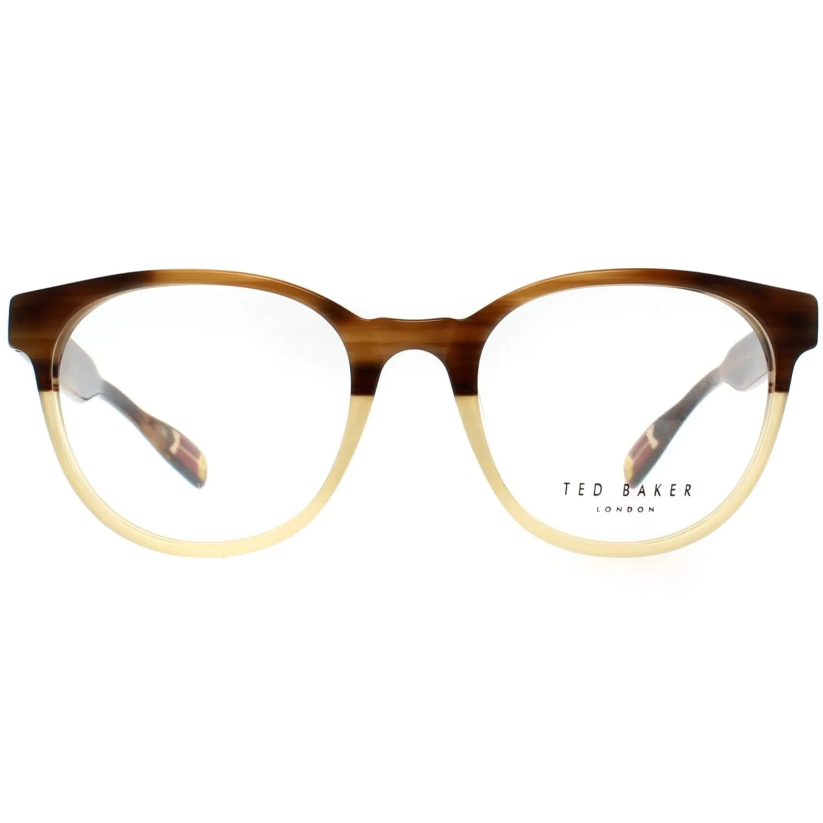 Ted Baker Round|Round^Glasses Frames TB8197 Cade 162 Brown Horn and Honey Men Wome