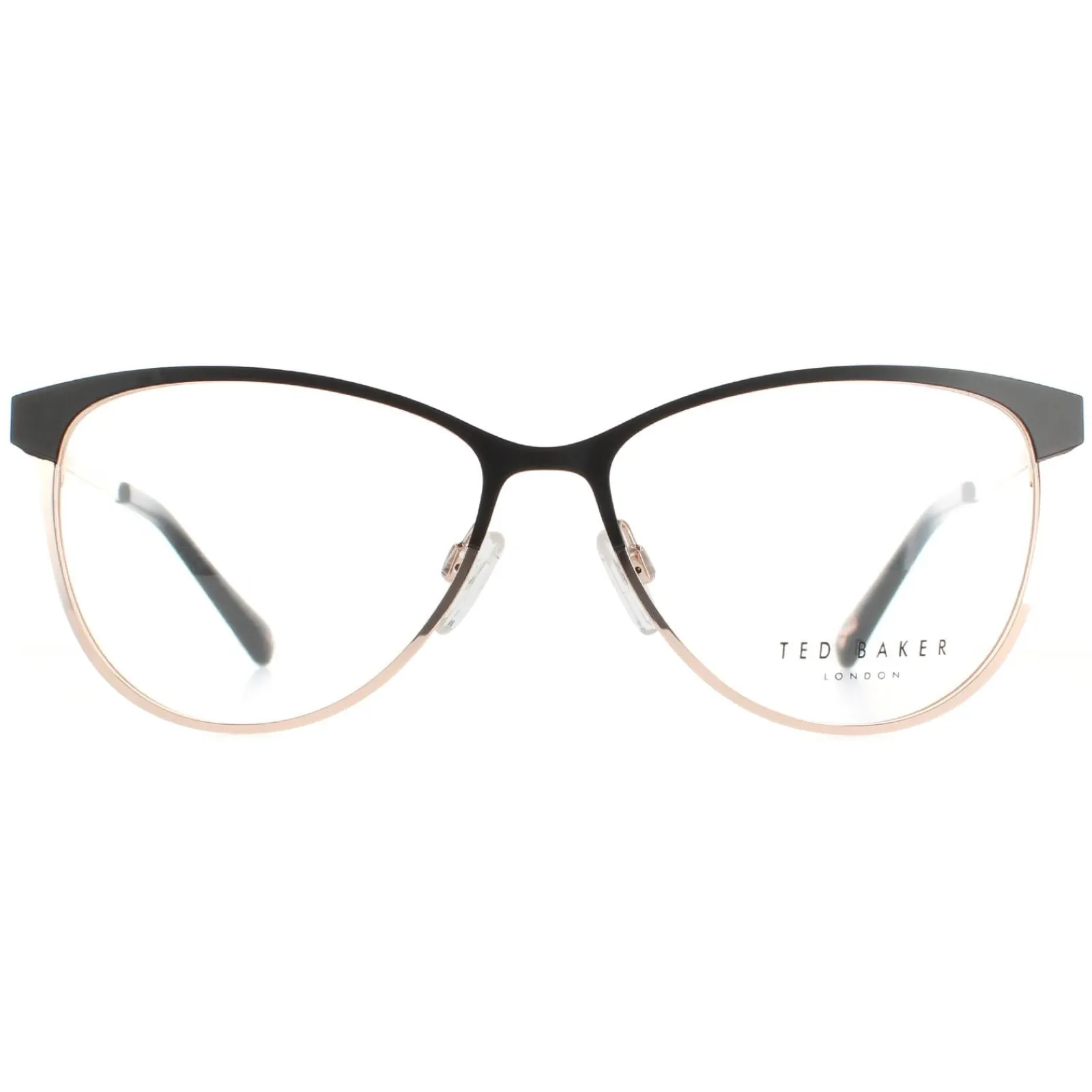 Ted Baker Ted Baker^Glasses Frames TB2255 Aure 001 Black and Rose Gold Women