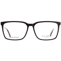 Ted Baker Square^Glasses Frames TB8209 Rowe 025 Black Cognac Men