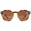 Ted Baker Round^Sunglasses TB1632 Ashton 100 Brown Brown Mirrored